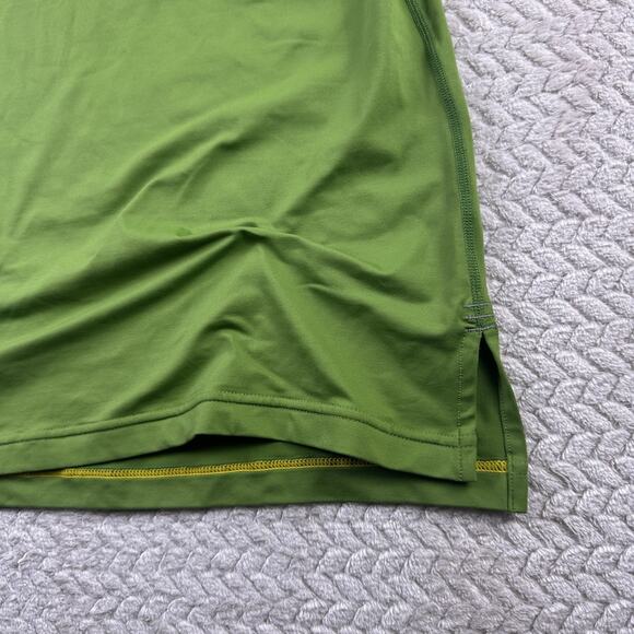 Lululemon Mens Polo Pullover Green Shirt Size Medium Activewear Golf - Picture 6 of 11